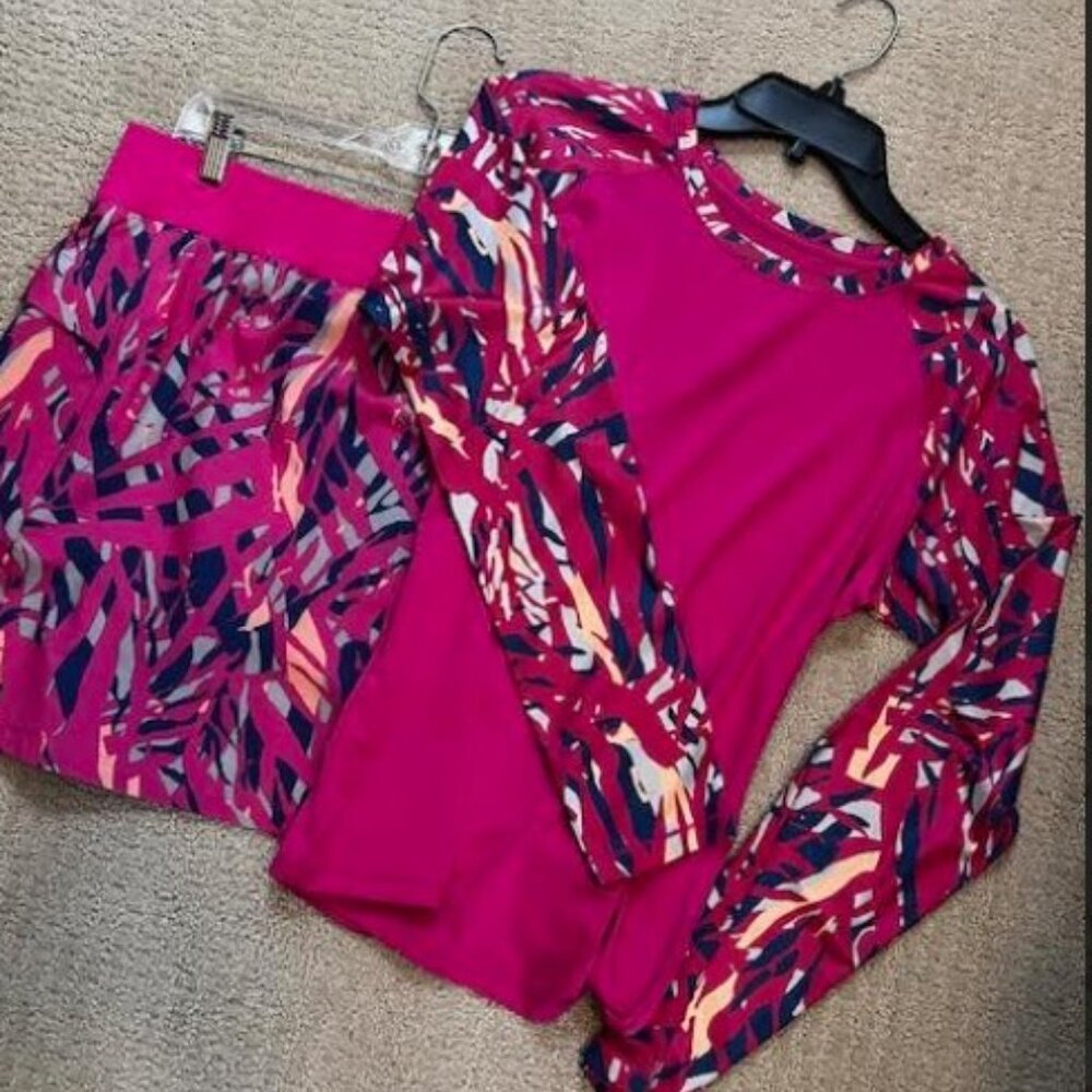 Reel Legends Pink Skort and Top